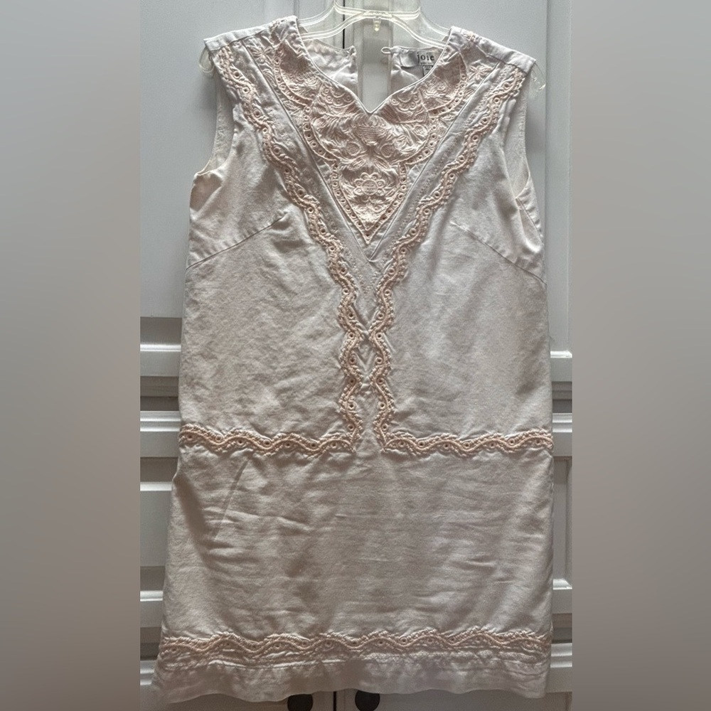 Cream Lace Embellished Dress